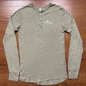American Apparel Dexter Morgan Henley Kill Shirt Men S Light Olive WaffleThermal